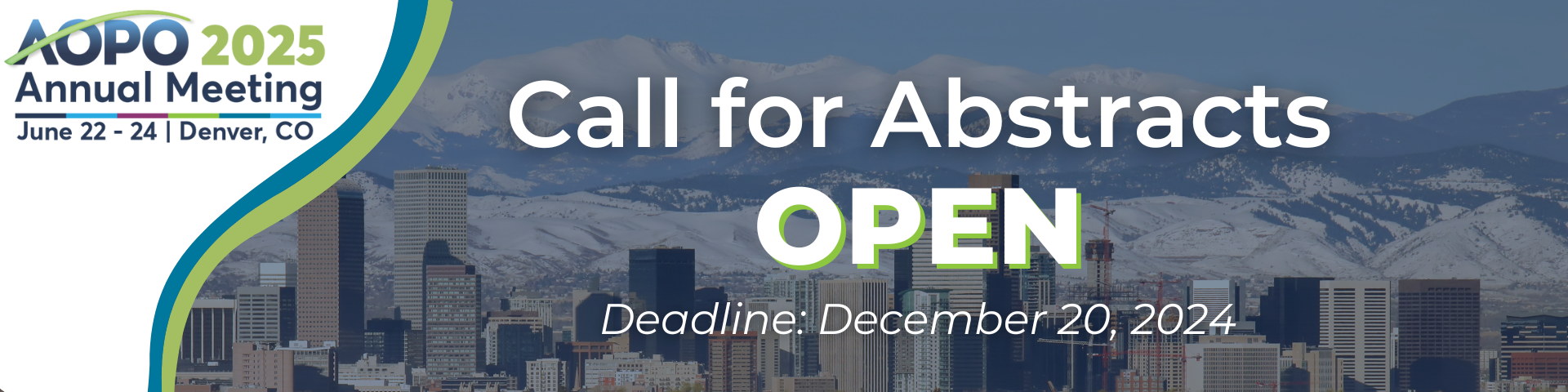 2025 AOPO AM Call for Abstracts Banner