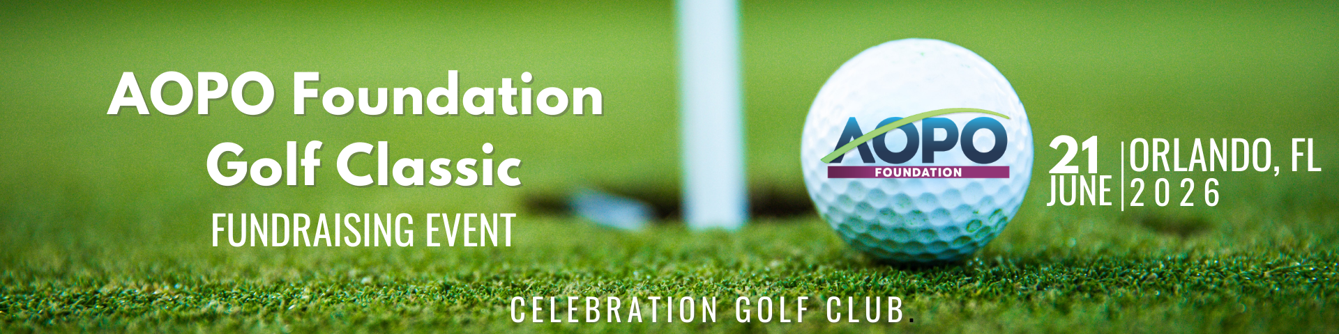 2026 AOPO Foundation Golf Header