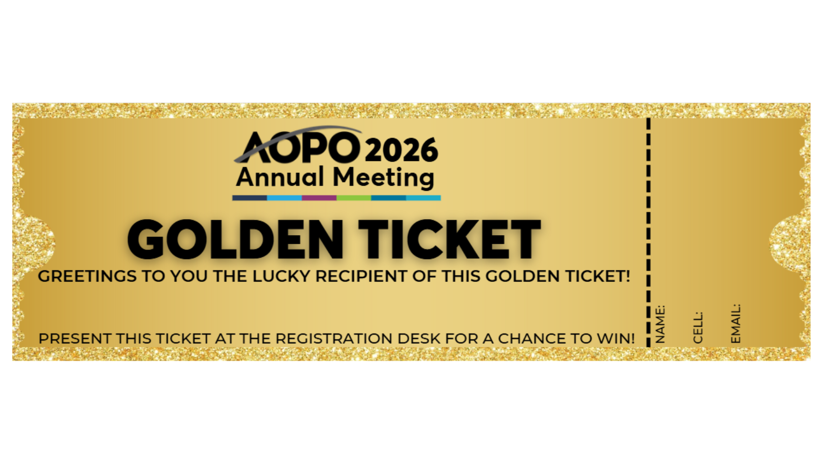 2026 Golden Ticket Featured events