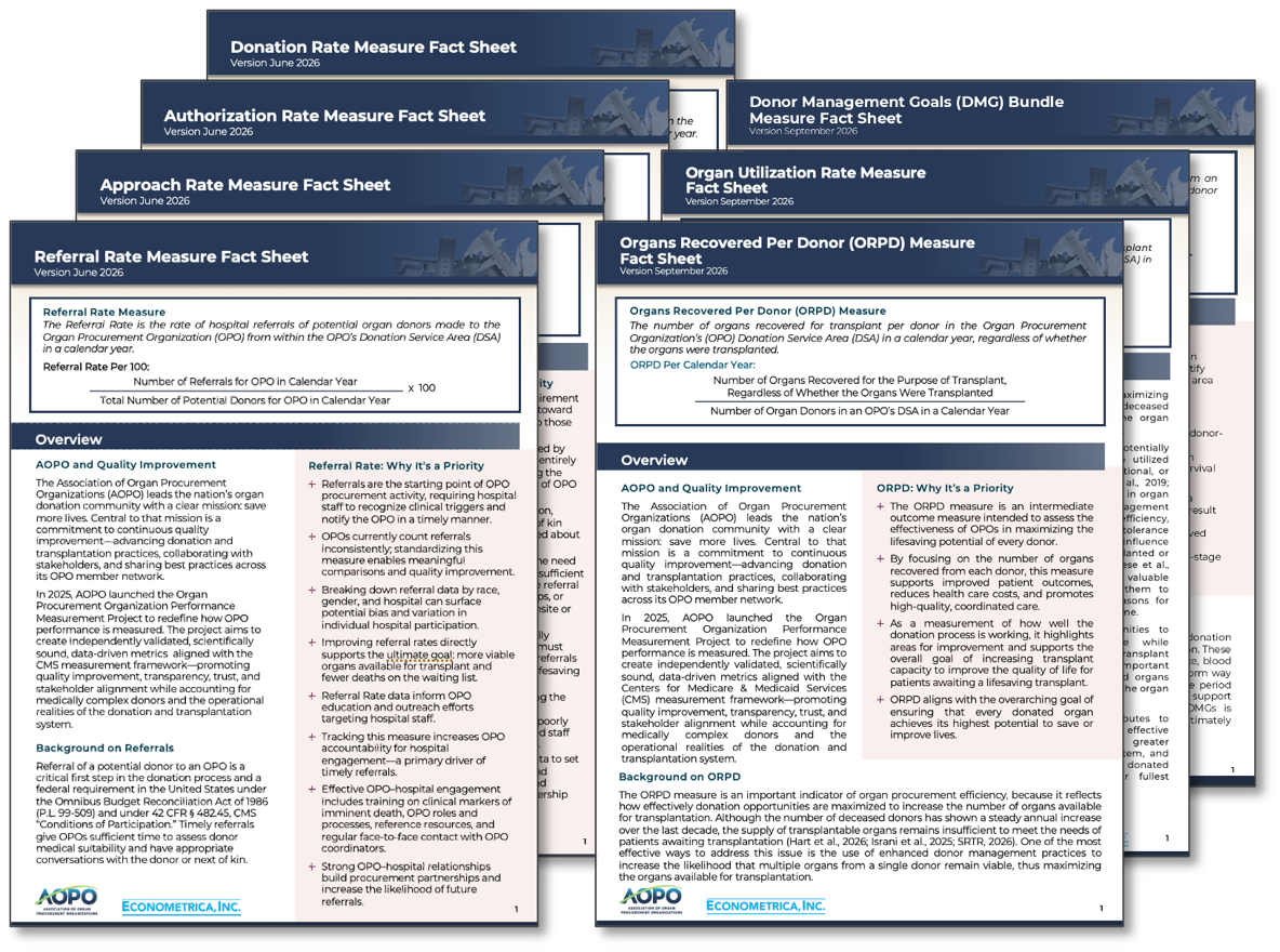 Measure Fact Sheets